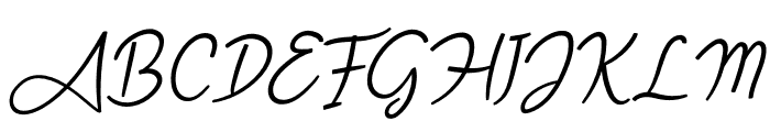 Angel Signature Italic Font UPPERCASE