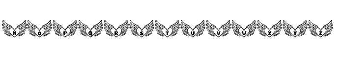 Angel Wings Regular Font UPPERCASE
