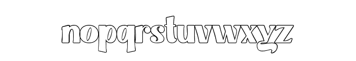 AngelCoast-Outline Font LOWERCASE
