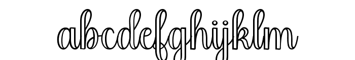 AngelOutline Font LOWERCASE