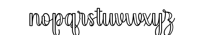 AngelOutline Font LOWERCASE