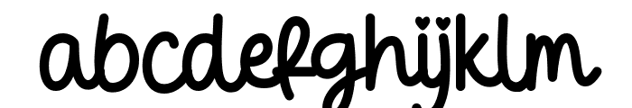 Angela Flower Font LOWERCASE