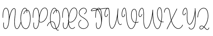 Angela Handwriting Font UPPERCASE