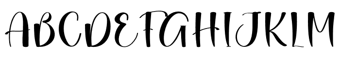 Angela In Wonderland Font UPPERCASE