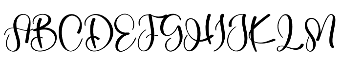 Angela Signature Font UPPERCASE