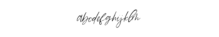 Angeleno Brush Script Regular Font LOWERCASE