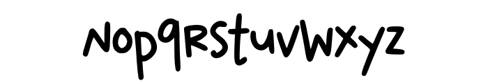 Angelhand Font LOWERCASE
