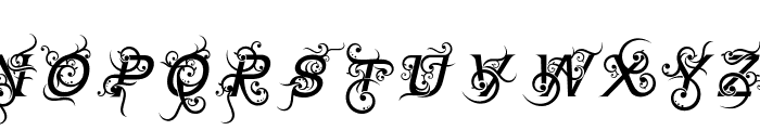 Angelia monogram Font UPPERCASE