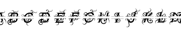Angelia monogram Font LOWERCASE