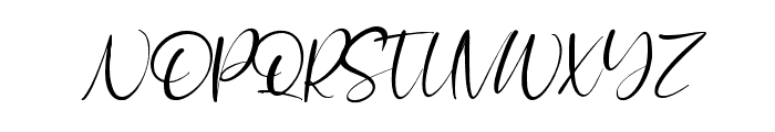 Angelic-Slanted Font UPPERCASE