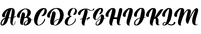 Angelic Writing Italic Font UPPERCASE