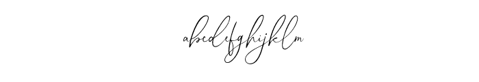 Angelica Boutique Font LOWERCASE