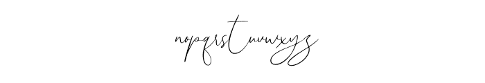 Angelica Boutique Font LOWERCASE