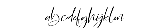 Angelica Italic Font LOWERCASE