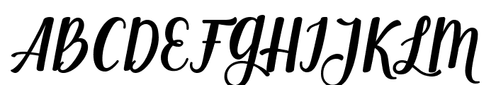 Angelica-Normal Font UPPERCASE