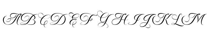 Angelin Calligraphy  Font UPPERCASE