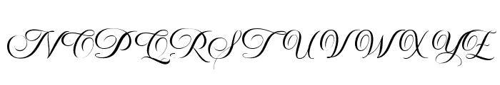 Angelin Calligraphy  Font UPPERCASE