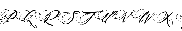 Angelin-Italic Font UPPERCASE