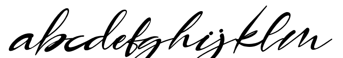 Angelin-Italic Font LOWERCASE