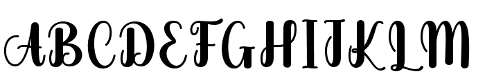 Angelin-Regular Font UPPERCASE