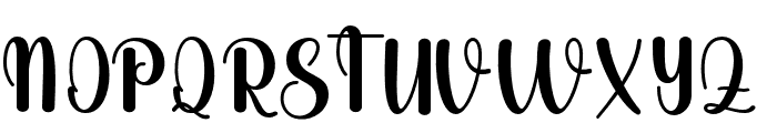 Angelin-Regular Font UPPERCASE