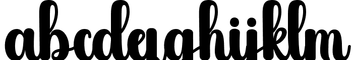 Angelin-Regular Font LOWERCASE