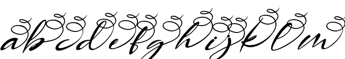 AngelinSalt-Italic Font LOWERCASE