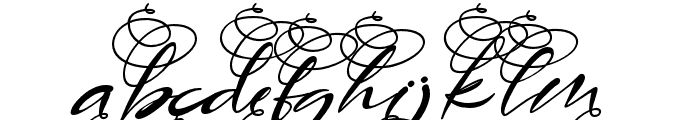 AngelinTitling-Italic Font LOWERCASE