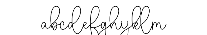 Angelina Signature Font LOWERCASE