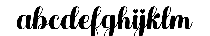 AngelinaScript Font LOWERCASE