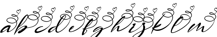 Angelinss01-Italic Font LOWERCASE