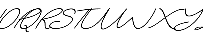 Angelista Italic Font UPPERCASE