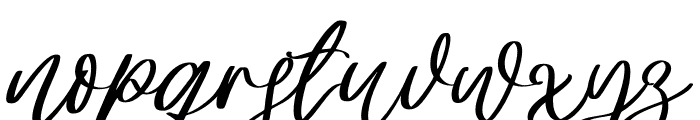 Angella Gardness Font LOWERCASE