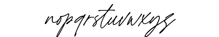 Angellica Signature Font LOWERCASE