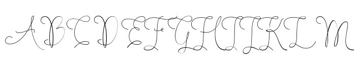 Angelova Monoline Font UPPERCASE