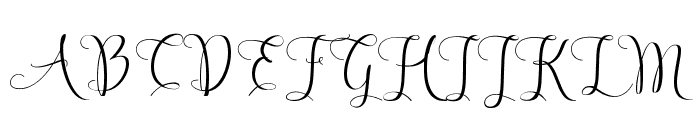 Angelova Script Font UPPERCASE