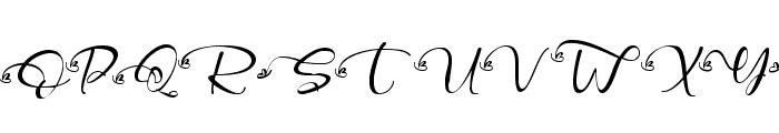 Angelynn Alternate Italic Font UPPERCASE