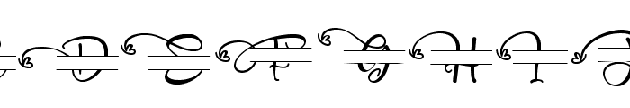 Angelynn Monogram Font UPPERCASE