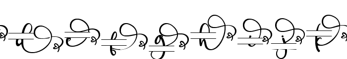 Angelynn Monogram Font LOWERCASE