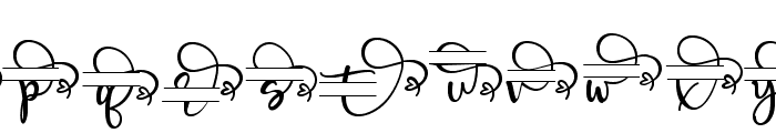 Angelynn Monogram Font LOWERCASE