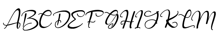 Angelynn Titling Italic Font UPPERCASE