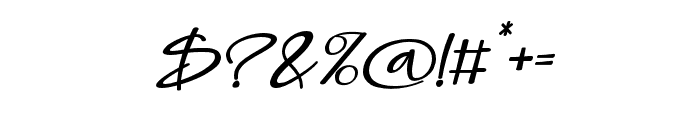 AngelynnSwash-Italic Font OTHER CHARS