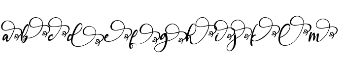AngelynnSwash-Italic Font LOWERCASE