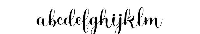 Angesia Font LOWERCASE