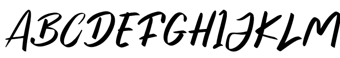 Anggita Italic Regular Font UPPERCASE