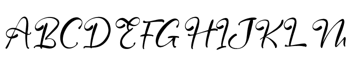 Anghista Italic Font UPPERCASE