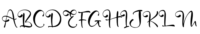 Anghista Font UPPERCASE