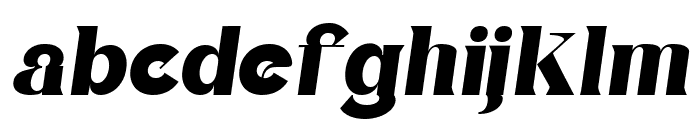 Angina Display Italic Regular Font LOWERCASE