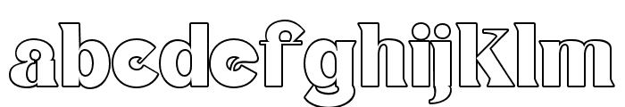 Angina-Outline Font LOWERCASE