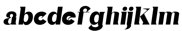 AnginaDisplayItalic-Regular Font LOWERCASE